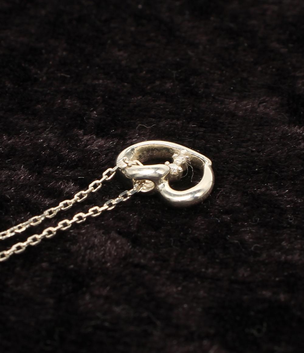 ザ・キッス ネックレス SV SV950 ダイヤ ハートモチーフ レディース THE KISS