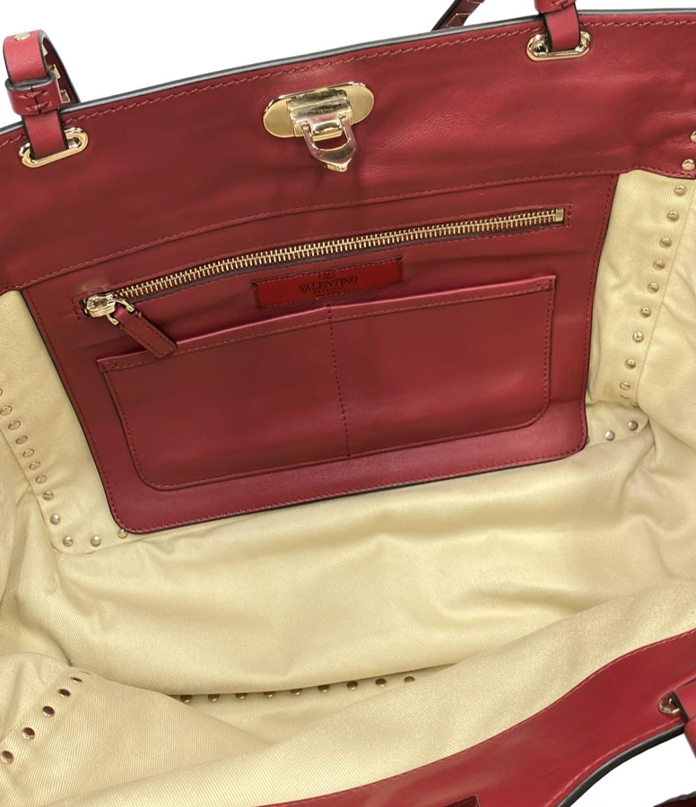 ヴァレンティノ 2WAY トートバッグ ショルダーバッグ 肩掛け ガラヴァーニ ロックスタッズ レディース VALENTINO