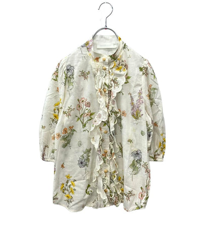 ZIMMERMANN 長袖ブラウス シャツ 花柄 ホワイト レディース SIZE 1 (S) ジマーマン