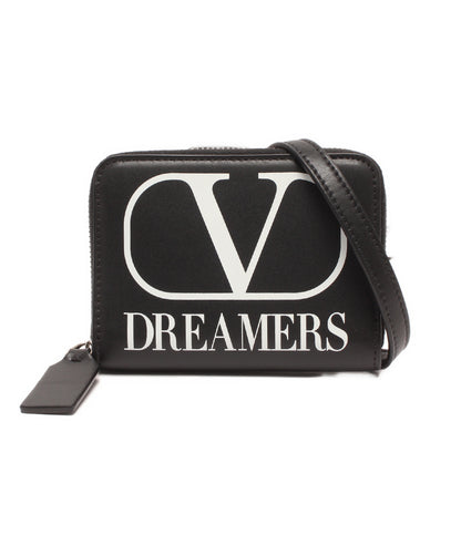 美品 Valentino Garavani コインケース カードケース ショルダー付き メンズ ヴァレンティノ・ガラヴァーニ