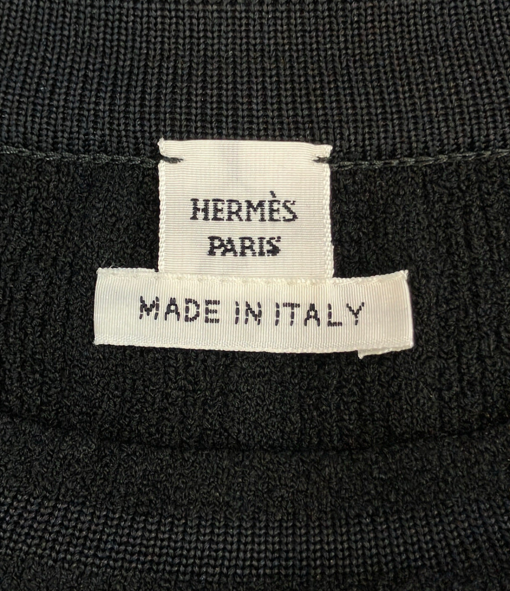 美品 HERMES 半袖ニット H6H2646DJ レディース SIZE 38 (M) エルメス
