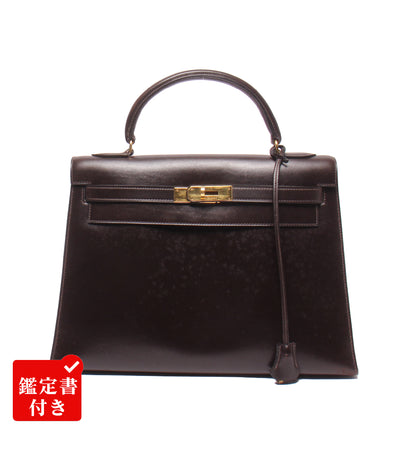 HERMES ハンドバッグ ◯G刻印 ゴールド金具 ボックスカーフ ケリー 32 レディース エルメス