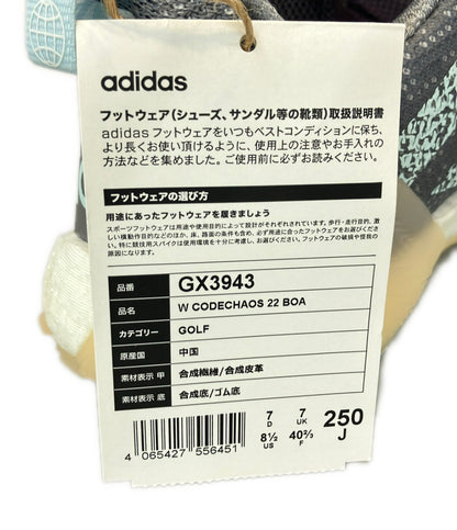 美品 adidas ゴルフシューズ コードカオス22 BOA スパイクレス GX3943 メンズ レディース SIZE 25.0 アディダス
