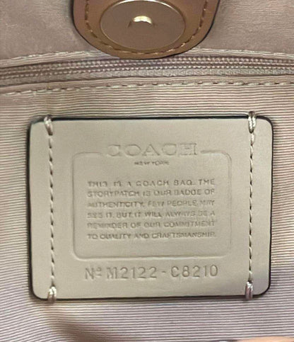 美品 COACH 2way ハンドバッグ ショルダーバッグ 斜め掛け レーン キャリーオール C8210 レディース コーチ