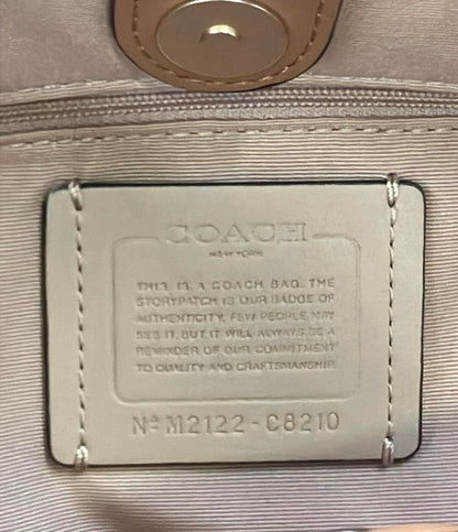 美品 COACH 2way ハンドバッグ ショルダーバッグ 斜め掛け レーン キャリーオール C8210 レディース コーチ