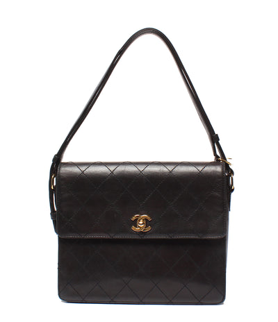 CHANEL ショルダーバッグ ゴールド金具 マトラッセ ラムスキン 5番台 肩掛け 斜め掛け レディース シャネル