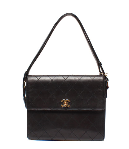 CHANEL ショルダーバッグ ゴールド金具 マトラッセ ラムスキン 5番台 肩掛け 斜め掛け レディース シャネル