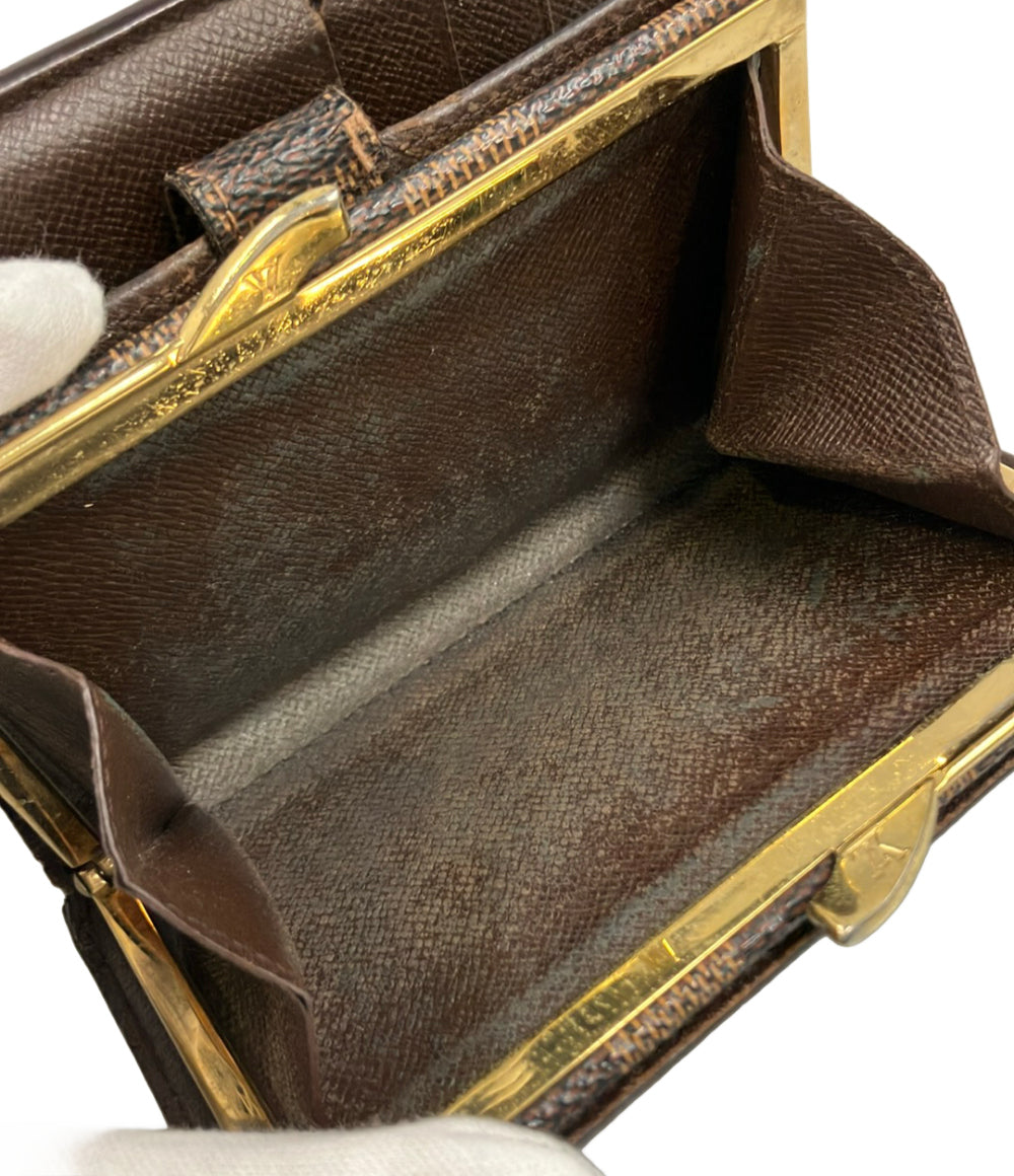 LOUIS VUITTON 二つ折り財布 ポルトフォイユ ヴィエノワ ダミエ エベヌ N61674 レディース メンズ ルイ・ヴィトン