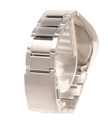 美品 CITIZEN 腕時計 電波ソーラー アテッサ ATTESA ソーラー ホワイト H149-S118921 メンズ シチズン