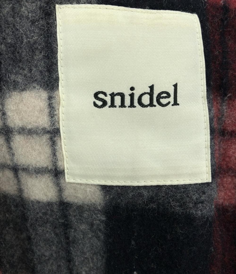 スナイデル ロングコート チェック レディース SIZE F (M) snidel