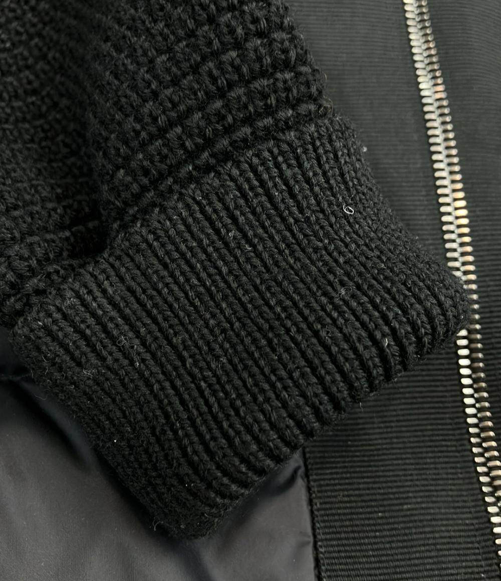 MONCLER ニット切替ダウンジャケット D20939490500 レディース SIZE S モンクレール