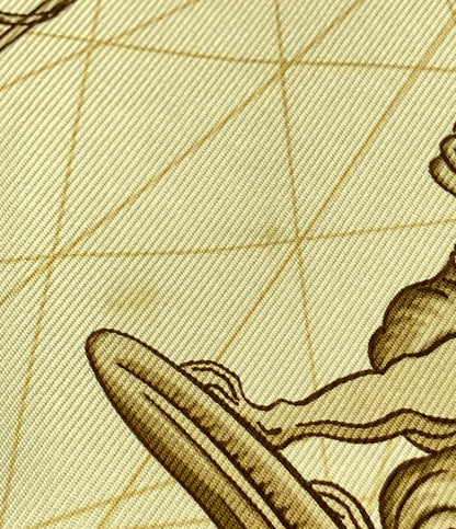 HERMES スカーフ カレ90 シルク100% バラード・オセアン(海の散歩) レディース エルメス