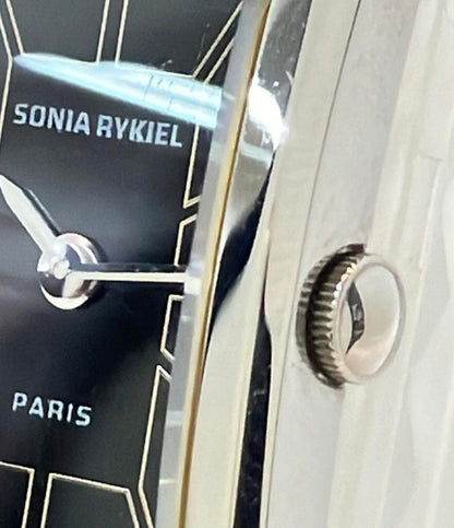 ソニアリキエル 腕時計 クオーツ ブラック SR8021 レディース Sonia Rykiel