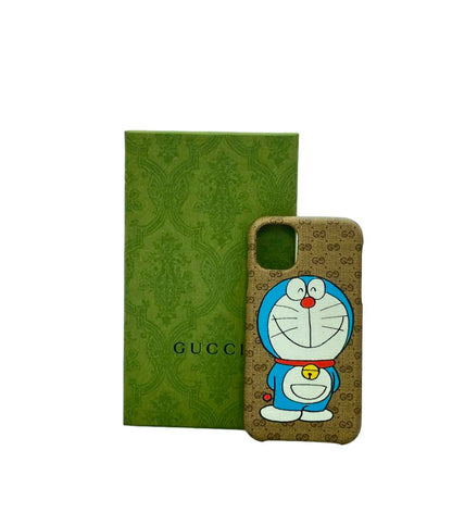 美品 グッチ スマホケース iPhone 11 専用 ×ドラえもん ミニGGスプリーム 647806 617664 ユニセックス GUCCI