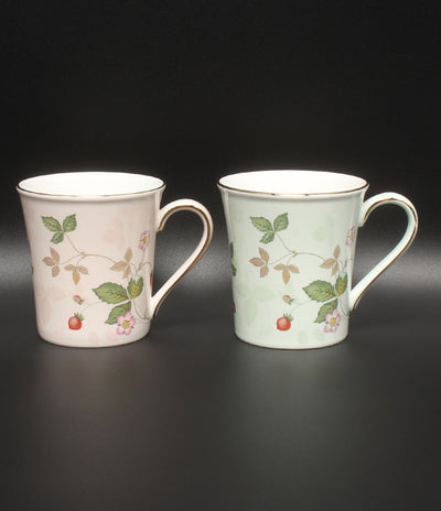 WEDGWOOD マグカップ 2点セット ペア ワイルドストロベリー パステルマグ グリーン ピンク ウェッジウッド