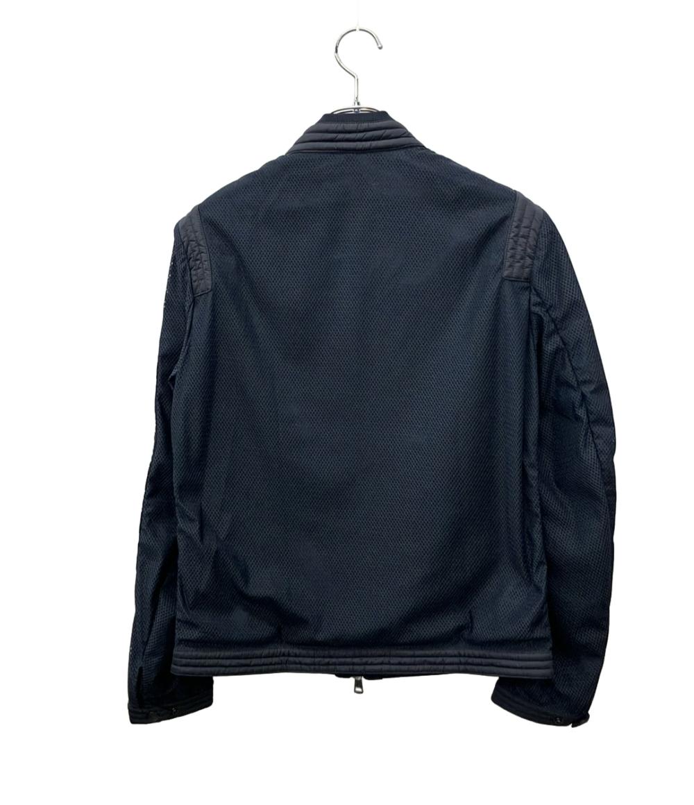 MONCLER ライダースジャケット ブルゾン ロゴワッペン ダブルジップ LEMAN 510914112085 メンズ SIZE 1 (S) モンクレール