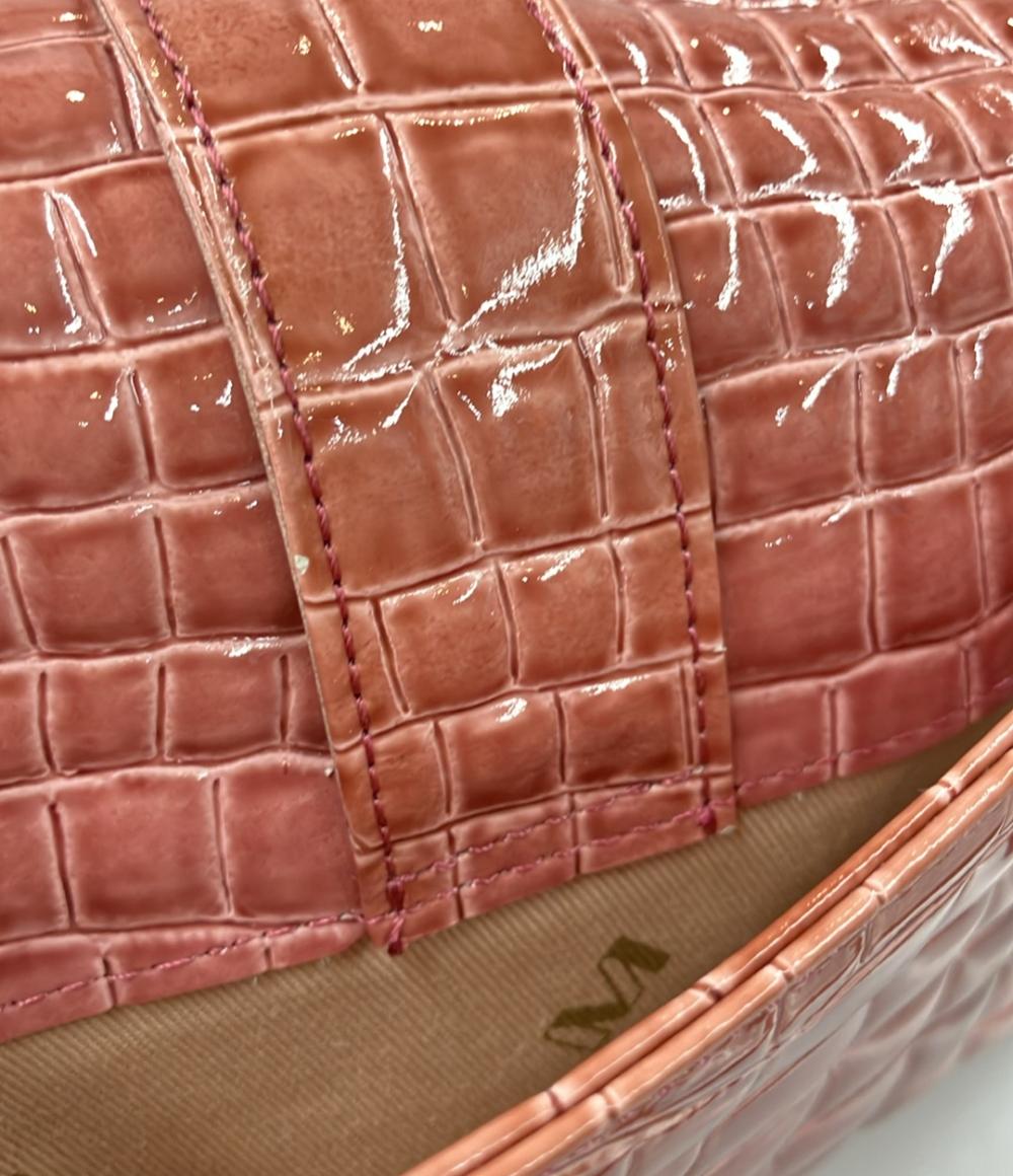 モントワ クロコ型押しミニハンドバッグ レディース MONTOWA