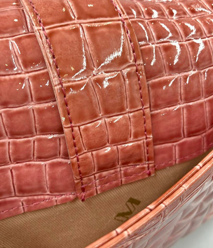 モントワ クロコ型押しミニハンドバッグ レディース MONTOWA