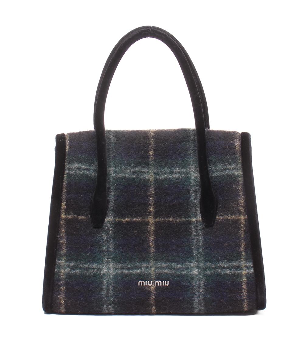 【美品】☆ ミュウミュウ 2way ショルダーバッグ　ブラック miu miu（ミュウミュウ） アルカディ レギュラー 2Wayショルダーバッグ