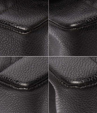 CHANEL チェーンショルダーバッグ シングルフラップ シングルチェーン ゴールド金具 ダイアナ キャビアスキン 2番台 レディース シャネル マトラッセ