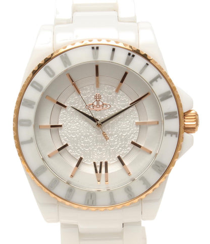 美品 Vivienne Westwood 腕時計 クオーツ VV048RSWH メンズ ヴィヴィアンウエストウッド