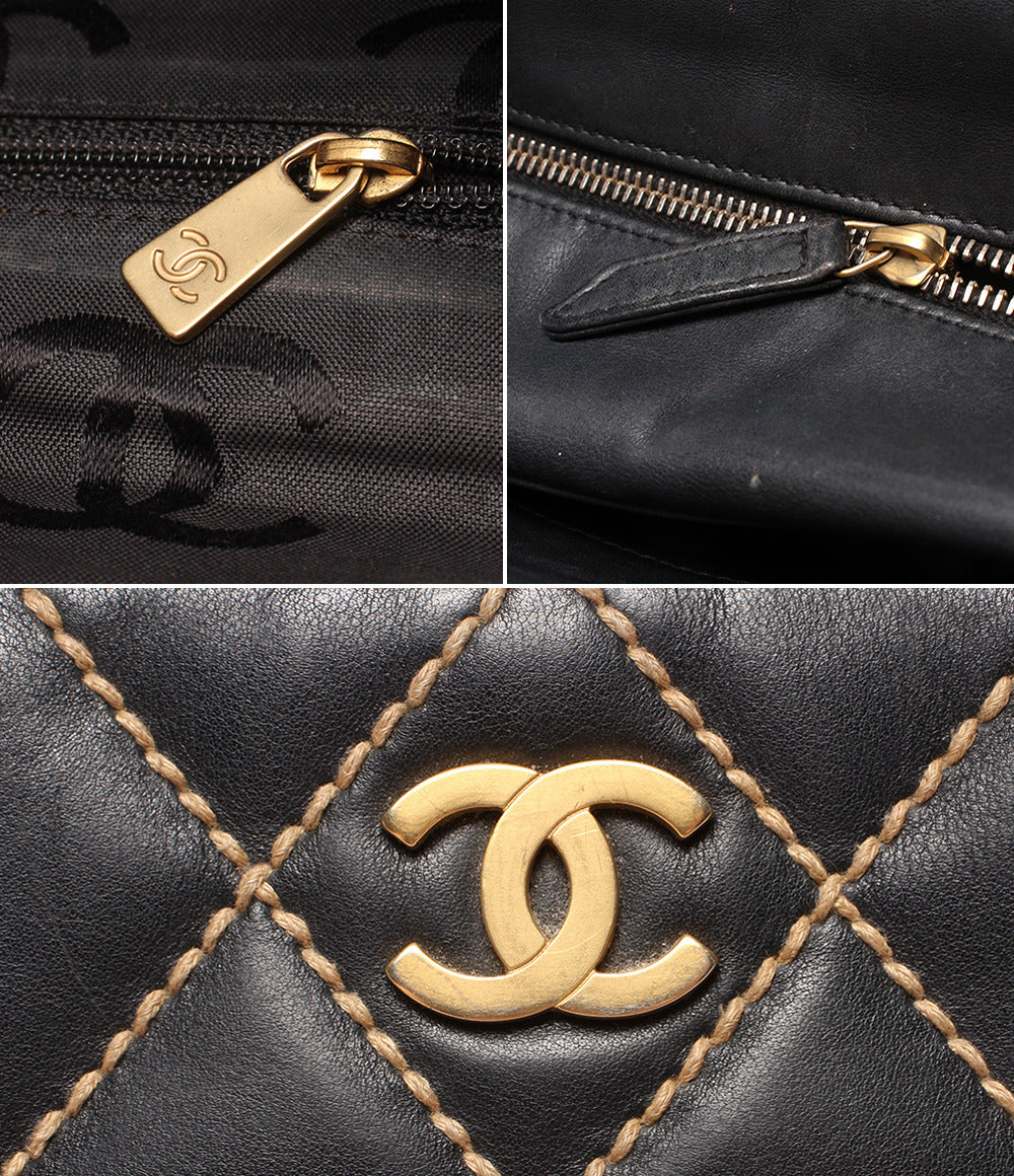 CHANEL ハンドバッグ 9番台 ゴールド金具 ワイルドステッチ レディース シャネル