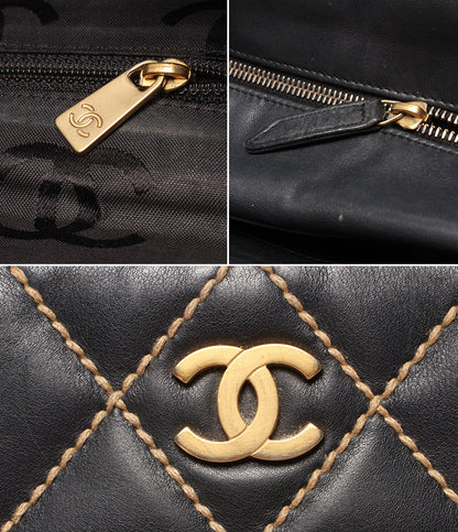 CHANEL ハンドバッグ 9番台 ゴールド金具 ワイルドステッチ レディース シャネル