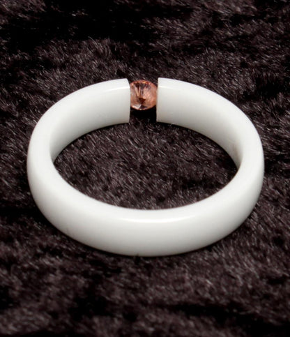 美品 QVC リング 指輪 セラミック ラボグロウンピンクダイヤ 0.1ct レディース SIZE 9号