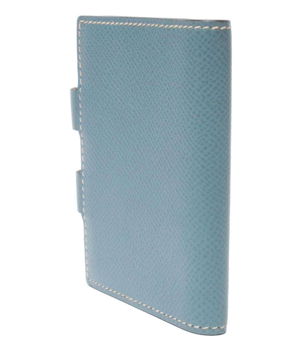 HERMES 手帳カバー □D刻印 シルバー金具 アジェンダミニ レディース