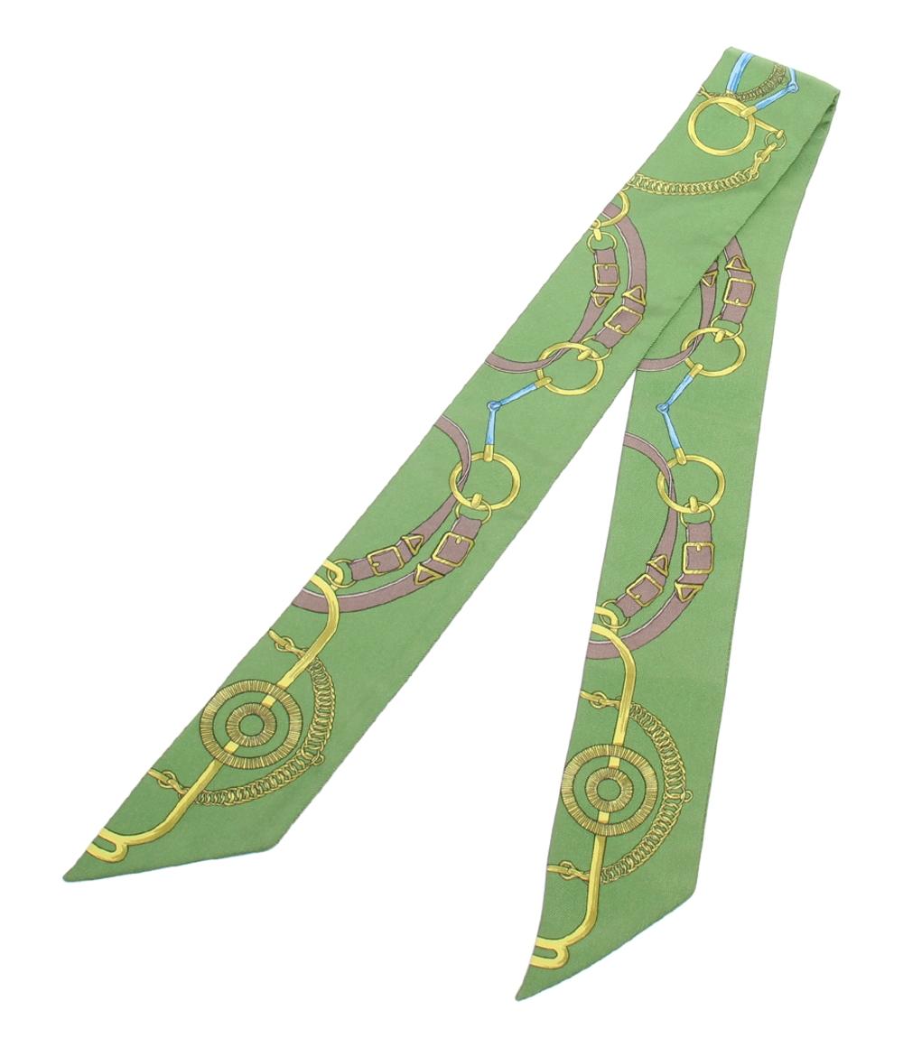 エルメス スカーフ シルク100% 黄金の拍車 ツイリー レディース HERMES