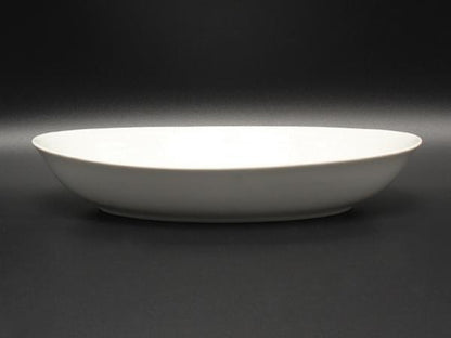 美品 ロイヤルコペンハーゲン オーバルディッシュ 深皿 27cm ホワイトパルメッテ Royal Copenhagen