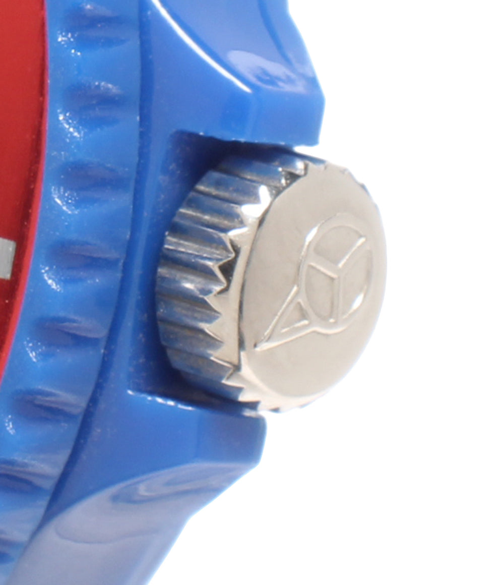 美品 ice watch 腕時計 クオーツ ブルー レディース メンズ アイスウォッチ