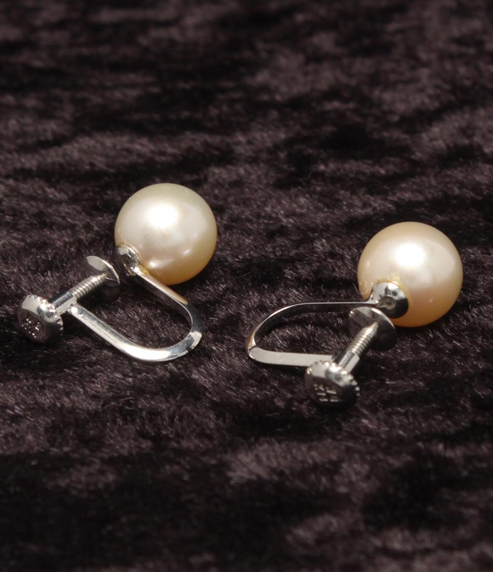 イヤリング K14WG パール 7.4mm レディース