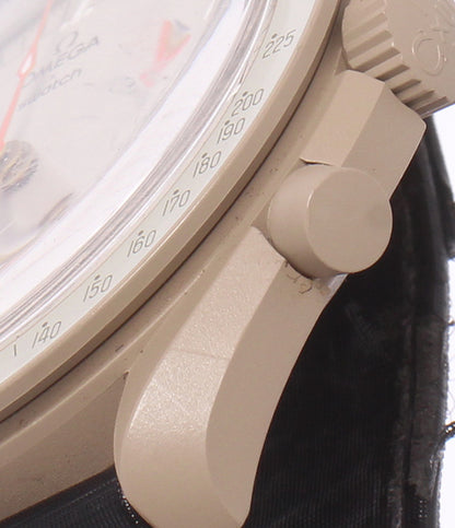 Swatch OMEGA 腕時計 MISSION TO JUPITER ミッション トゥ ジュピター バイオセラミック ムーンスウォッチ クオーツ ベージュ SO33C100 メンズ