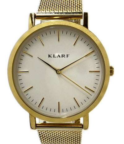 KLARF 腕時計 クオーツ ホワイト K-1502 レディース メンズ クラーフ