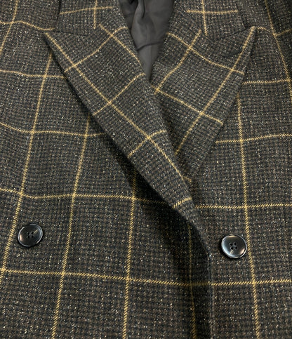 Adam et Rope' ダブルブレストツイード＆チェックジャケット レディース SIZE 38 アダムエロペ