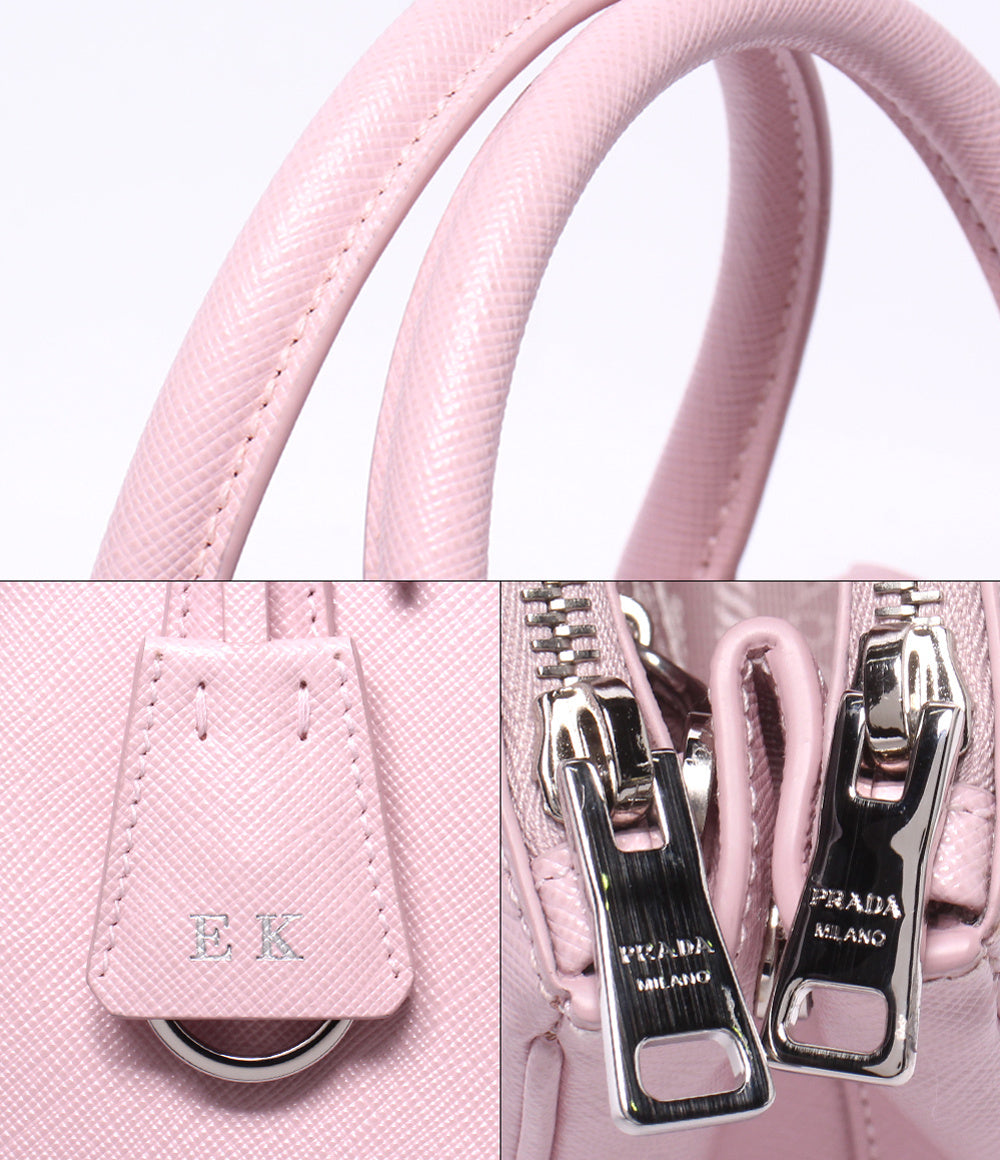 美品 PRADA 2WAY ハンドバッグ ショルダーバッグ 肩掛け 斜め掛け ミニバッグ サフィアーノ ガレリア 1BA906 レディース プラダ