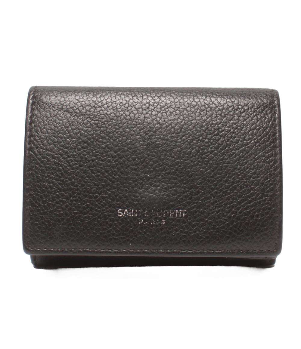SAINT LAURENT PARIS 三つ折り財布 タイニーウォレット レディース