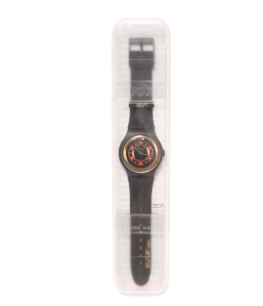 美品 Swatch 腕時計 007コラボ 消されたライセンス Licence to Kill クオーツ メンズ スウォッチ