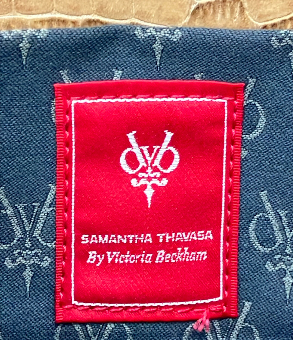 Samantha Thavasa VICTORIA BECKHAM 2way チェーンショルダーバッグ 肩掛け クラッチバッグ レディース サマンサタバサ ヴィクトリア ベッカム