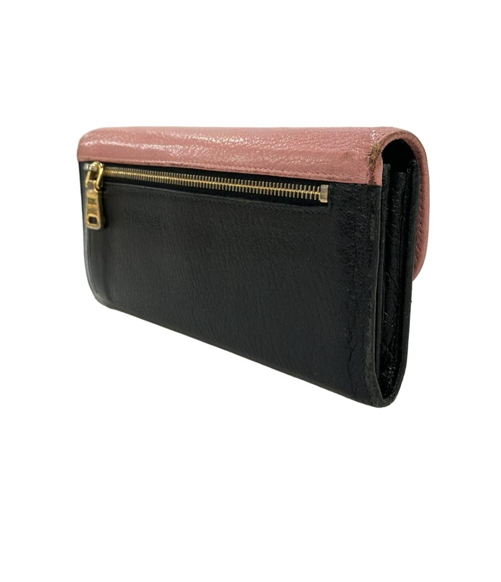 Miu Miu 長財布 レザー レディース ミュウ ミュウ