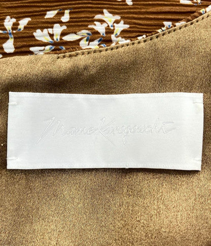 美品 マメ クロゴウチ 長袖 花柄ワンピース レディース SIZE 2 (M) Mame Kurogouchi