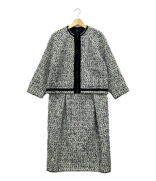 ドゥロワー セットアップ ツイードジャケットスカート ノー