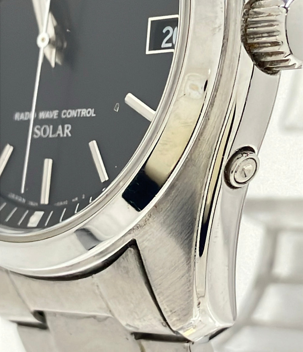 SEIKO 腕時計 ソーラー ブラック 7B24-0AN0 メンズ セイコー