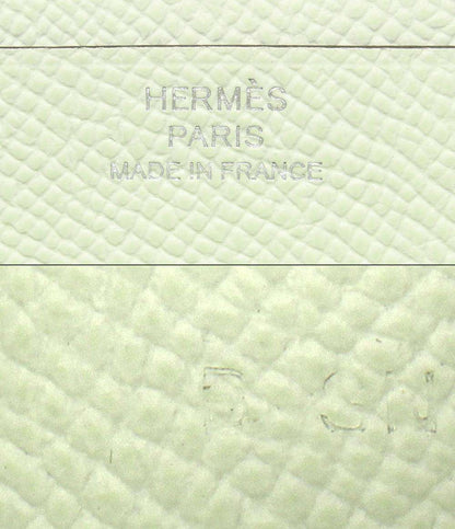 美品 HERMES 長財布 シルバー金具 B刻印 ヴェールフィズ ヴォーエプソン ベアンスフレ レディース エルメス