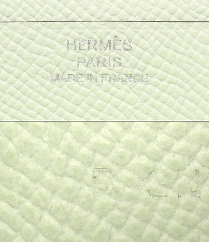 美品 HERMES 長財布 シルバー金具 B刻印 ヴェールフィズ ヴォーエプソン ベアンスフレ レディース エルメス