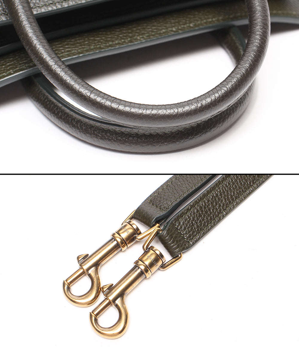 美品 CELINE 2WAYハンドバッグ ショルダーバッグ 斜め掛け ラゲージ ナノショッパー 189243DRU レディース セリーヌ