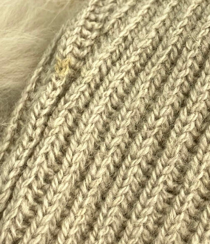 'S Max Mara 長袖カーディガン ファー付き ニット ロング レディース SIZE M エス マックスマーラ