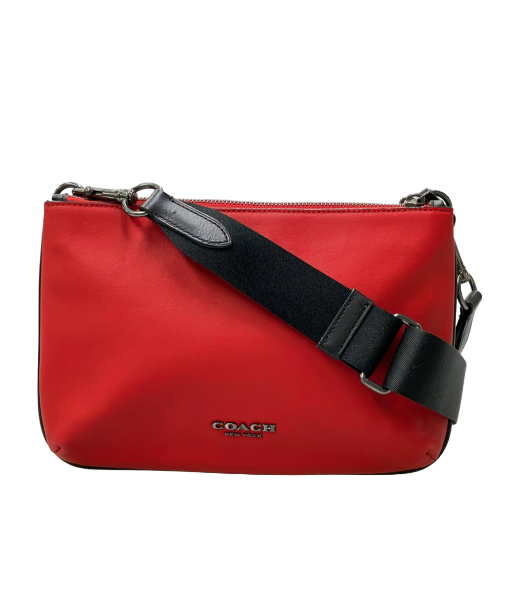 美品 COACH ショルダーバッグ 斜め掛け PVC シグネチャー C6957 レディース コーチ