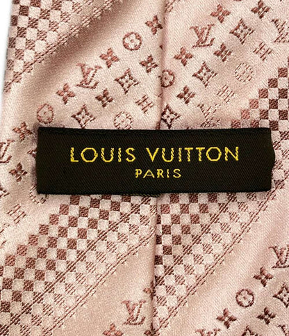 美品 LOUIS VUITTON ネクタイ シルク 100% クラヴァット パーティー モノグラム M72639 メンズ ルイ・ヴィトン